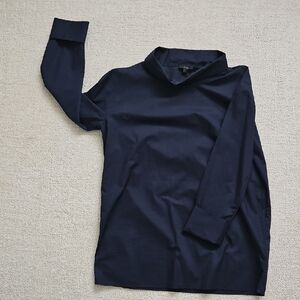 COS funnel neck tunic blouse, L